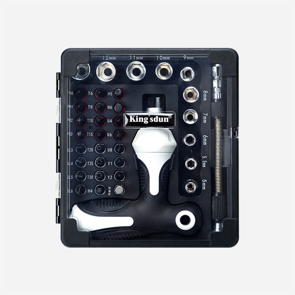 37 in 1 Household Screwdriver Set Non-Slip Electronics Tool Kit with Rachet handle Gamebit screwdriver