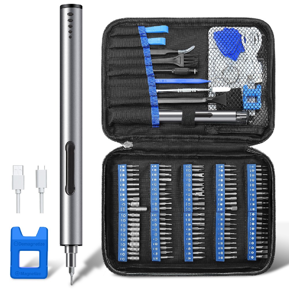 12-in-1 Rechargeable Cordless Electric Mini Screwdriver Set
