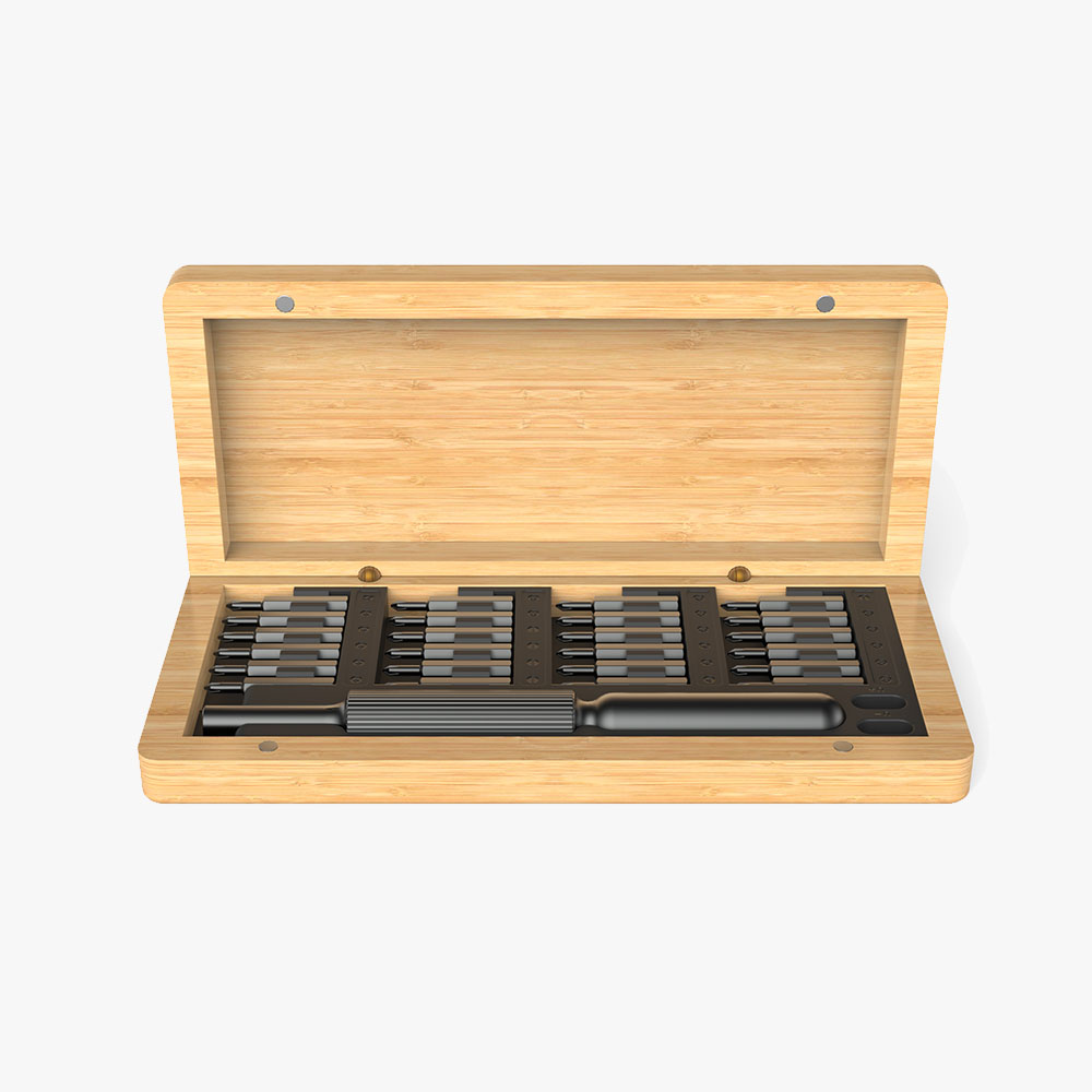 24-in-1 - Environmentally Friendly Bamboo Material Screwdriver Set 