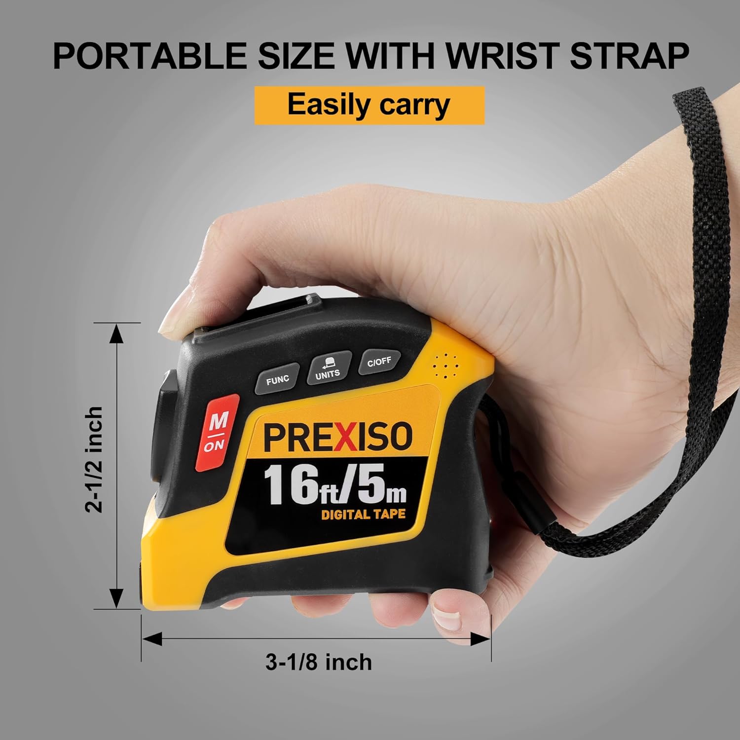 2-in-1 Digital Tape Measure - 16Ft Rechargeable Measuring Tape manufacturer 