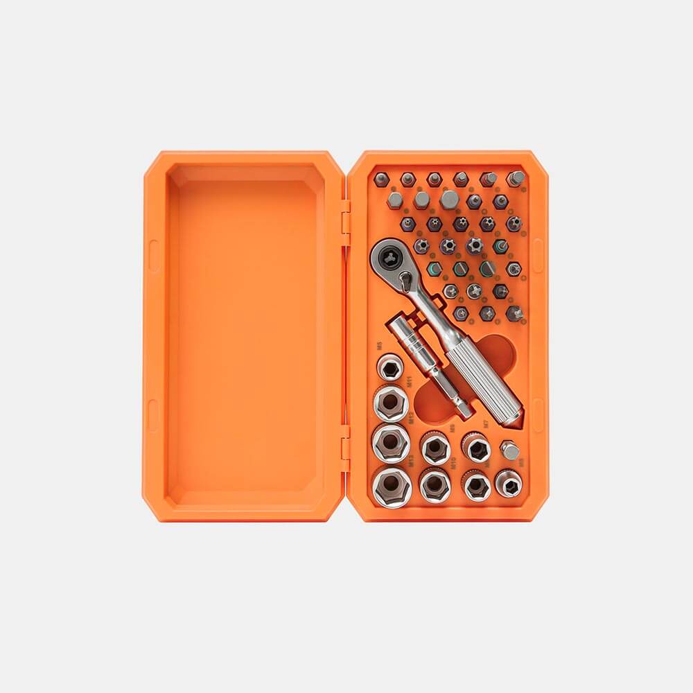 42 in 1 Magnetic Screwdriver Bit Set, Screwdriver Home Repair Tool Kit with Detachable T Ratchet Handle